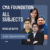 CMA Foundation All Subjects Combo | Regular Batch by COC Education | For Dec 25 & June 26 exams